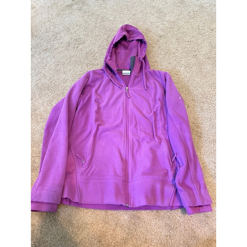 Columbia large women fleece hoodie‎ jacket